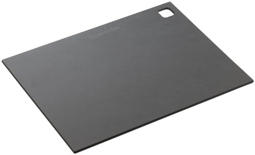 Rosenstein & Söhne Holzschneidebrett: Holzfaser-Schneidebrett, spülmaschinenfest, schwarz, 37 x 27,5 x 0,6cm (Essenszubereitungs-Schneidebretter, Küchenbretter Holz)…