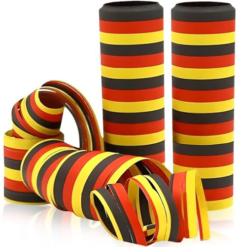 Voarge Set di 3 stelle filanti, decorazioni per feste, serpenti di carta, per compleanno, carnevale, discoteche, compleanno per bambini