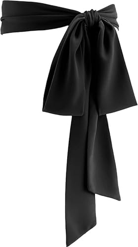 Hebterrka Damen Chiffon Gürtel, 50er Jahre Kleid, 2.5'' Breite Braut Hochzeit Accessoires, Taillengürtel für Frauen