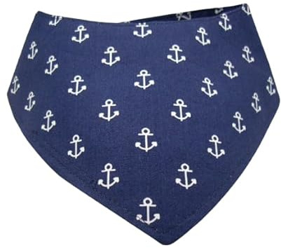 Hundehalstuch mit Klettverschluss 45-50 cm Halsumfang, Anker