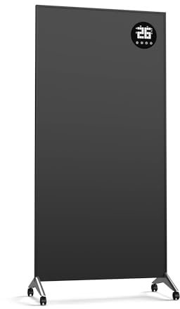 KLARSTEIN Wonderwall Smart 1200W Panel Calefactor Infrarrojo – Montaje en Pared, Eficiente, WiFi y App,Compatible con Alexa, Calor Instantáneo, Pantalla led, Protección Sobrecalentamiento, hasta 20m²