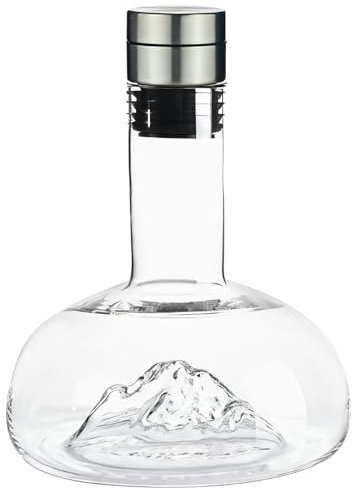 Carafe à décanter à whisky 1200 ml sur le thème de la montagne, sans plomb, pour vin, bourbon, vodka, cadeaux pour hommes, femmes, fête des pères, anniversaire