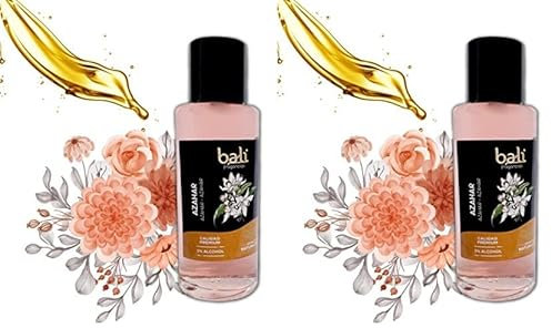 Bali fragancias Esencia al Aceite de Azahar para Humidificador. Ambientador Dulce y Floral en Esencia para Difusor. Aceite Natural para Quemador de Aromaterapia. 50 ml (Paquete de 2)