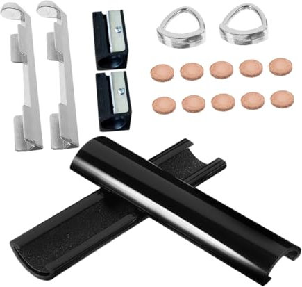 BRIGHTFUFU 1satz Billiard Cue Tip Reparaturset Teilig Pool Cue Reparaturkit Hochwertige Werkzeuge Für Billard Queues Robuste Materialien Für Langlebigkeit Zubehör Für Präzise Reparaturen