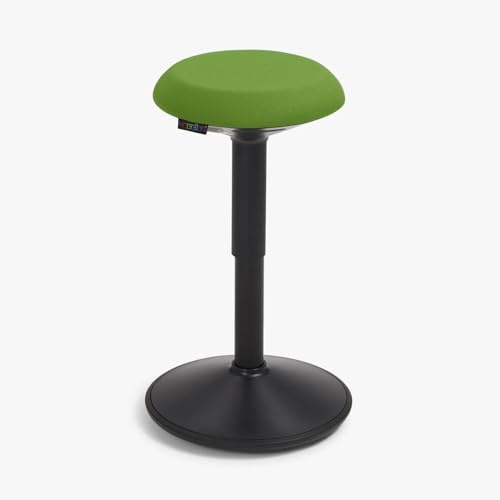 Wobblez ergonomischer Bürostuhl | SAVVY | Rückenschonender Wackelhocker Höhenverstellbar | 43-63 cm | Groene zitting Zwart Frame| Bürohocker ergonomisch | Ergonomischer bürostuhl