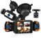 Rimoody 360° 4 Canali Dashcam Auto, 4 Telecamera HD 1080P Anteriore e Posteriore Sinistra Destra, 2.4 Pollici Schermo IPS Dash Cam con Visione Notturna IR/Loop video/24H Parcheggio Monitor/G-Sensore