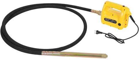 YUNRUX Agitatore elettrico per calcestruzzo, da 4 m, 2,3 kW, con una sola mano, 18000 giri/M, vibratore per interni, per calcestruzzo, vibratore elettrico