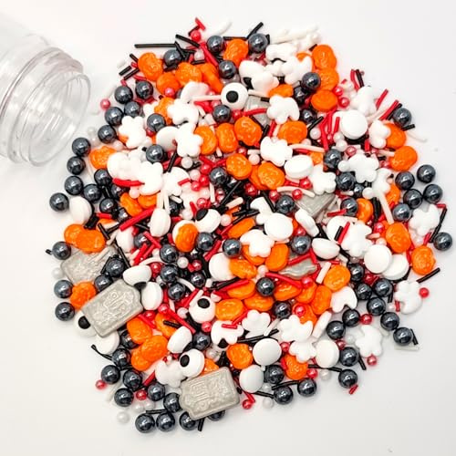 130g Halloween Tortendeko Essbar, Grabstein Tortendeko, Zuckeraugen Halloween, Halloween Torten Deko, für Zum Dekorieren von Keksen/Cupcakes/Muffins/Kuchen usw