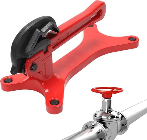 ÉTau De Tuyau Portable,Outil De Serrage De Tuyau, Collier D'Alignement De Tuyau Pour Installation, RéParation Et Entretien De Plomberie, Essentiel Pour L'Entretien Des Valves Dans Les (Rouge)