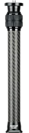 Koolehaoda Verlängerungsstange aus Kohlefaser,2-teilige Kohlenstofffaser Mittelsäule,Teleskopstab,Einbeinstativ mit Arca Swiss Schnellwechselplatte,für Stativ/Gimbal/Kamera,Max Traglast 15KG(KQ-2802C) | 28-48cm Stativ Extender Tube Teleskop Stick mit Arca-Anschluss, kompatibel mit Stativen/Gimbal/Kamera, Max Belastung 15kg