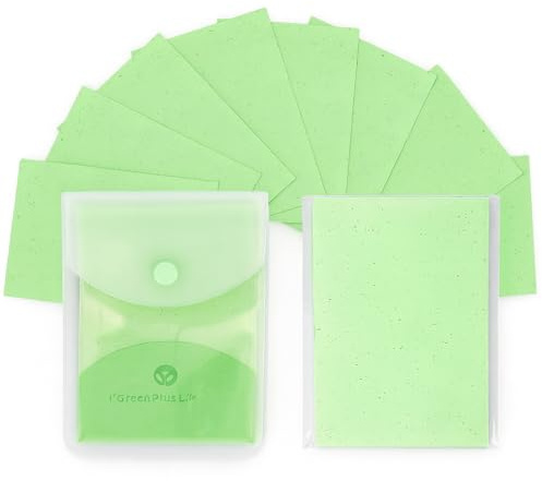 160 Sheets Oil Blotting Paper for Face with Green Tea – Natural 10×7cm Absorbent Oil Control Sheets for Oily Skin – Portable Facial Blotting Paper for Makeup Touch-Ups, Daily Use by Men and Women
