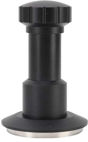 Coffee Tamper, 4 Spring Loaded Impact Espresso Press Espresso Tools Coffee Hand Tampers with Sound Feedback and Stainless Steel Base (53mm)