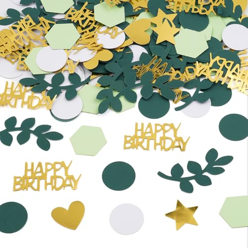 200 Stück Konfetti Geburtstag Tischdeko, Streudeko Geburtstag Deko | Happy Birthday Streudeko für Mann Frau