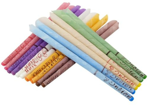 GETAJGHSD 16 Unidades de Velas Oído de Cera Natural Línea de Seguridad para Relajación y Reducción de Tinnitus, Limpiador de Cerumen Eficaz y Seguro