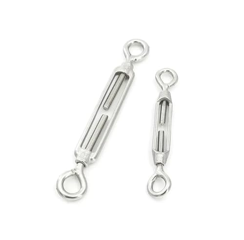 tensore anello gancio in acciaio inossidabile, Tenditore tenditore a filo in acciaio inossidabile 304 M4-M12 OC OO CC Rigging a catena da giardino(Eye and Eye M12)