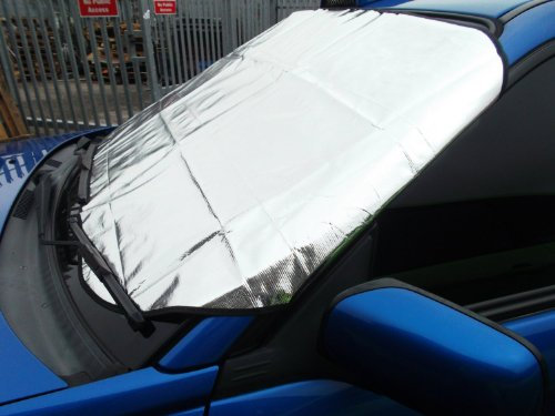 Windscreen Protection Foil Cover for Winter and Summer Protects against Snow/Sun/Frost/Ice... (Large - 180 x 80 cm)