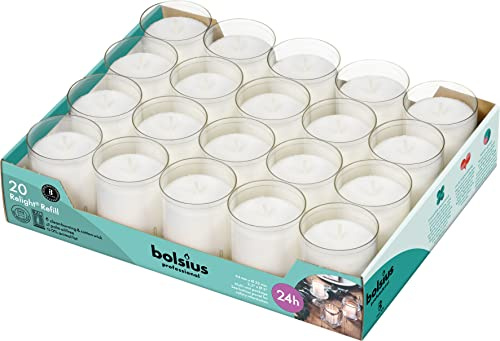 Bolsius Relight Nachfüllkerzen 20er Tray - transparent