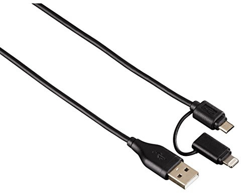Hama – 1,20 m Cable Micro USB con Adaptador Lightning