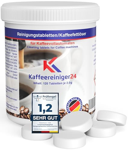 Coffee REINIGER24 effektiva rengöringstabletter för kaffemaskiner 120 Stück a´2g