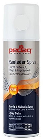 pedag Rauleder Imprägnierer schwarz – Lederpflege (250ml) | ideal für Rauleder & Textilien | Imprägnierspray intensiviert die Farben & schützt gleichzeitig vor Nässe, Schmutz & Flecken