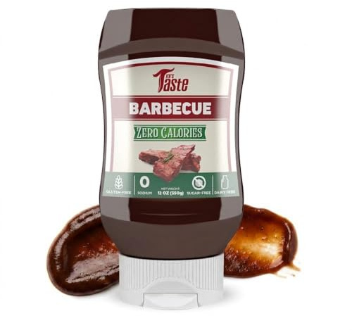 Mrs Taste Sugar Free BBQ, Zero Calories, Zero Sodium, Zero Sugar, High Fiber, Keto Friendly, Paleo Friendly, Condiments and Sauces (12 oz, BBQ)