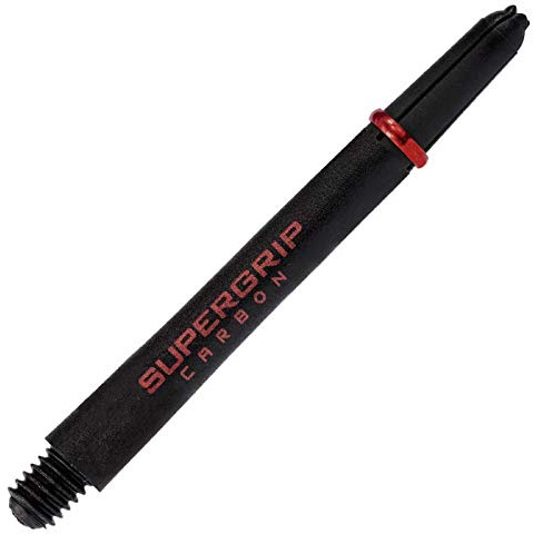Harrows Supergrip Carbon Shafts - Verschiedene Ausführungen, 1 Set = 3 Stück (Rot, Short - SHT)