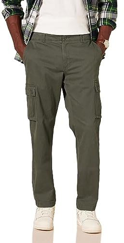 Amazon Essentials Men's Big & Tall Cargo Pant Pants, Olive, 56W x 32L