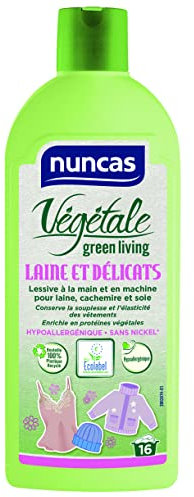 Nuncas Végétale - Laine et Délicats - Détergent à la Main et Machine à Laver - 500ml