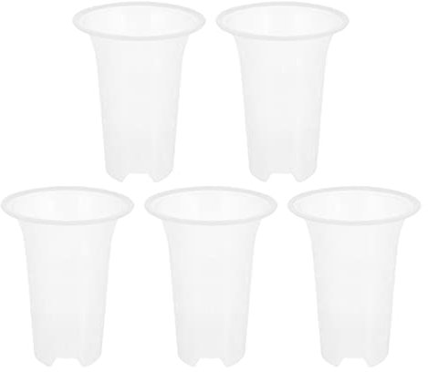 BESPORTBLE 5pièces Pot à Orchidée Plastique Épais pour Plantations Extérieures Conteneur de Plantation Drainage pour Orchidées et Jardinage