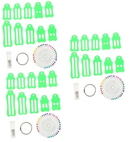 Operitacx Quilten 3 Sätze Bandmacher farbige Quiltnadel Heimwerkzeuge nähzubehör set für nähmaschine nähmaschinen zubehör set Nähnadel und Aufbewahrungskette Stoff-Quiltmaschine Gurtband