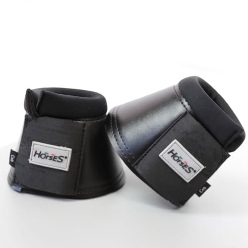 Horses Hufglocken aus Neopren Cody, sicher und langlebig, bequem und praktisch, Made in Italy (Braun, S)