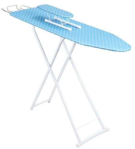 Haibinsuo Planche à repasser pour vêtements - Réglable en hauteur - Large planche à repasser pliable avec housse amovible résistante à la chaleur - Repose-fer résistant à l'usure - Motif exquis