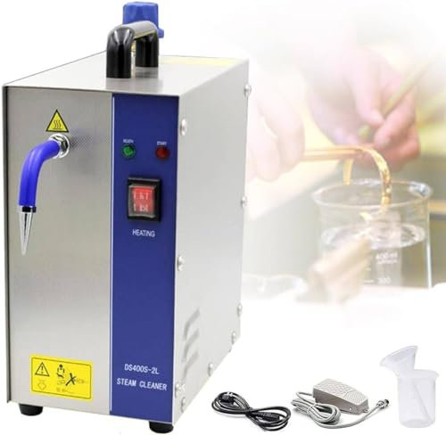Limpiador a vapor profesional para joyería, máquina limpiadora a vapor para joyería de 1300W/2200W, vaporizador de alta presión de acero inoxidable 304 confiable para estudios de joyerías,4L