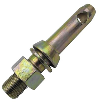 cyclingcolors Perno di Collegamento Diametro 22 mm Categoria 1 Traino Trattore Gancio Rimorchio Attacco ASSE Spina Scatto Spinotto Carrellino Acciaio Zincato Auto, Filettatura 7/8 x35mm