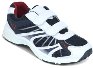 Pegasus Men's Extra Wide Fit Touch & Close Leisure Trainer | Extra Width (H) Fit Lightweight Leisure Shoes, Cushioned Ankle Collar with Double Strap
