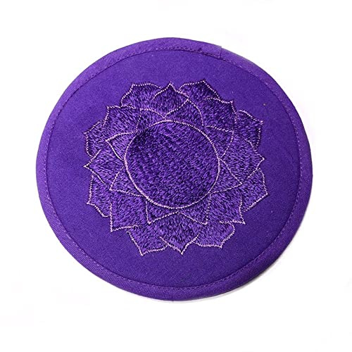bol chantant, Ensemble de bols chantants tibétains Coussin entièrement fait à la main for bol chantant en cristal, tapis en tissu for bol sonore Bouddha for la méditation yoga et la guérison sonore(Pu