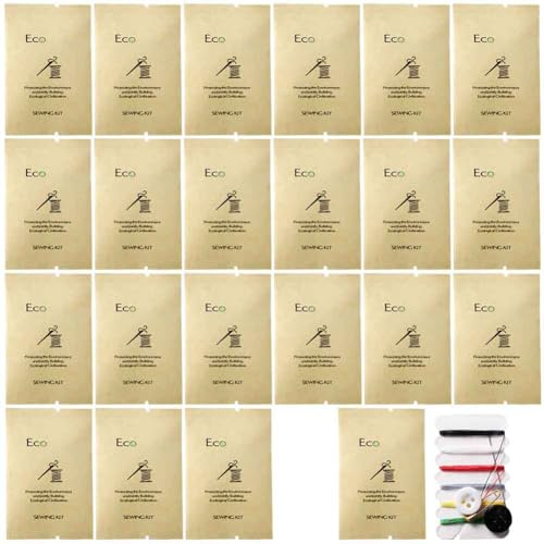 Reise-Notfall-Nähset, einzeln verpackt, 30 Stück, tragbares Multifunktions-Nähset mit Nadeln, Knopffäden, Sicherheitsnadeln für Zuhause, Hotel, Reise,