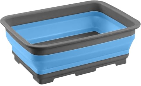 Foot Bath Tub, Folding Soaking Bowl, Pedicure Basin with Portable Non Slip Base for Hot Water Soaks, Travel, Camping, Beaches, Home Relaxation, 14.57 x 10.63 x 4.65 cm