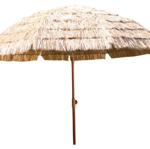JTPMYFT Sombrilla de Paja for Exteriores, for Playa, terraza, jardín, Impermeable, Plegable, inclinable (200 cm)(94.4inch)