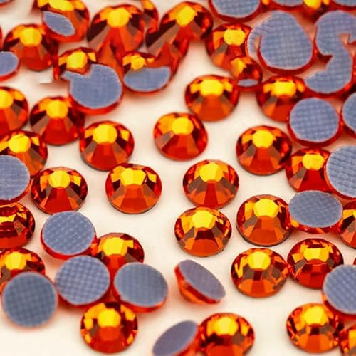 Piedras de cristal termoadhesivas SS6-SS30 con base plana para planchar, ideales para decoración de uñas, telas, ropa y vestidos - 011 Jacinto - SS20-1440 unidades