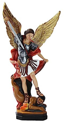 GOOHOCHY Statuetta Angelo in Resina per Decorazione Bar e Club, Souvenir Religioso Cattolico Design Unico e Realistico, per Ambienti Spirituali e Domestici
