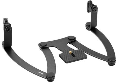 Double Head Makro Blitzlichtstand Für MF12-DK1-Fotografie Mit Freier 180-Grad Einstellung Doppelkopf Makroblitzhalter