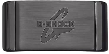 ROUHO Metall Klockbandhållare Loops - Smartwatch Ersättnings Fästanordning Accessoarer för Casio G-shock 5600 6900 110 GW-9400-Svart 20mm