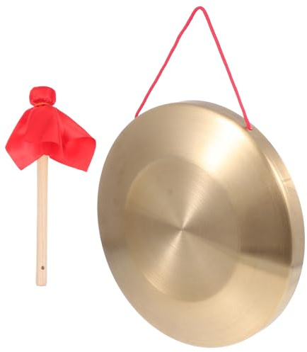 1 Juego Gong, Instrumento, Mano de Cobre con Mango