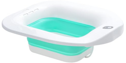 Lurrose Elektrisches Sitzbad für Frauen mit Anti überlauf Faltbare Sitzbadewanne für Erwachsene Hautfreundlich Hochtemperaturbeständig für Wochenbettpflege Schwangerschaft und Ältere