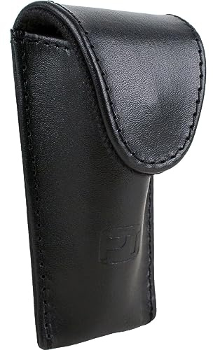 Protec Kleines Leder-Etui für Blechbläser-Mundstücke Schwarz