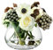 LSA Flower Jarrón de Mesa de Flores de 11,5 cm, Transparente, 11.5 cm de alto