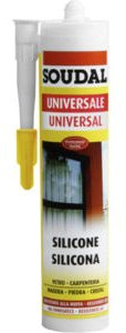 SOUDAL SILICONE UNIV.FINESTRE 280ML NERO