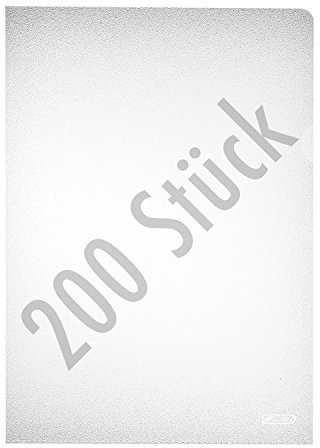 Herlitz 10843753 Aktenhülle A4 PP genarbt Eco., 2x100er Packung, dokumentenecht