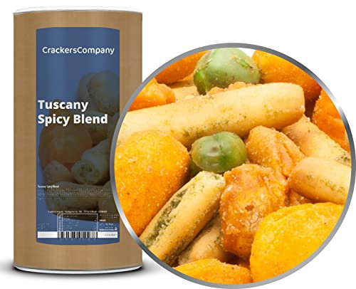 2 x 400g Snackmischung Toskana Cocktailmischung Grissini Basilikum Oregano Reiscracker Laktosefrei fettarm